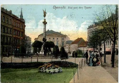 Chemnitz - Blick nach dem Theater -425816