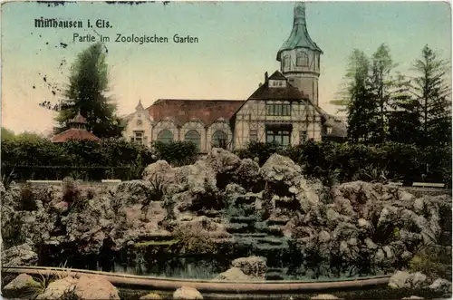 Mülhausen - Partie im Zoologischen Garten -427788