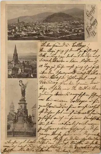 Gruss aus Freiburg - Vorläufer 1892 -426132