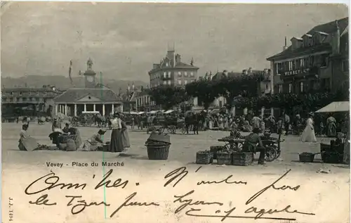 Vevey - Place du Marche -427144