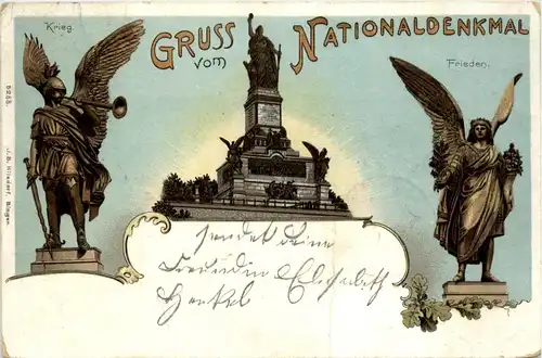 Rüdesheim - Gruss vom Nationaldenkmal -426586