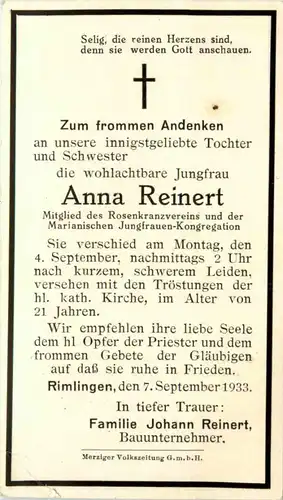 Todesanzeige - Rimlingen -427424