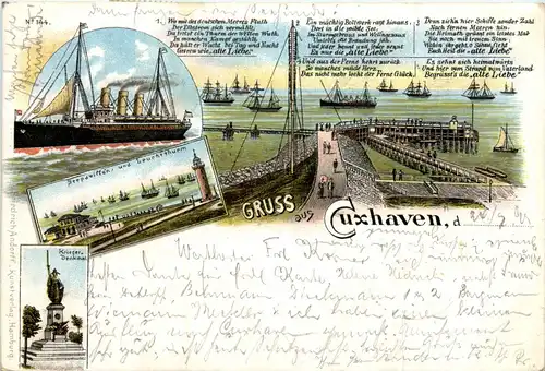 Gruss aus Cuxhaven - Litho -428594