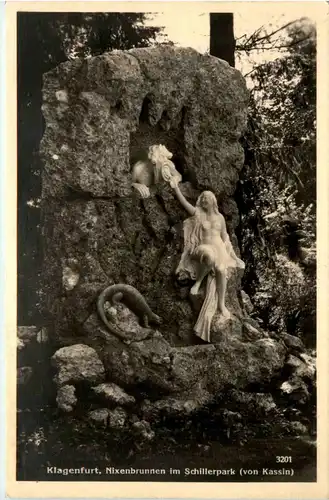 Klagenfurt, Nixenbrunnen im Schillerpark -356236