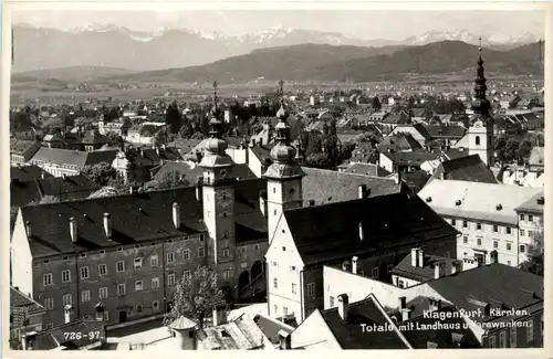 Klagenfurt, Totale mit Landhaus und Karawanken -355498