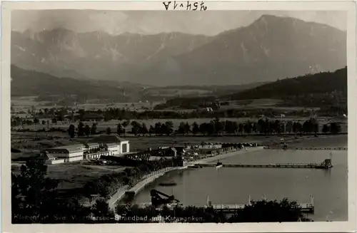 Klagenfurt, Strandbad mit Karawanken -355502