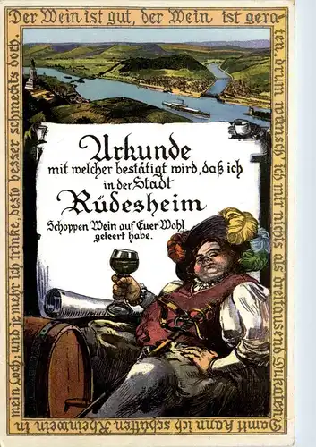 Urkunde - Stadt Rüdesheim -298940