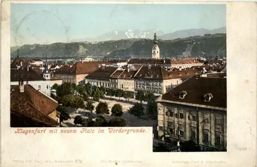 Klagenfurt, mit neuem Platz im Vordergrunde -356334
