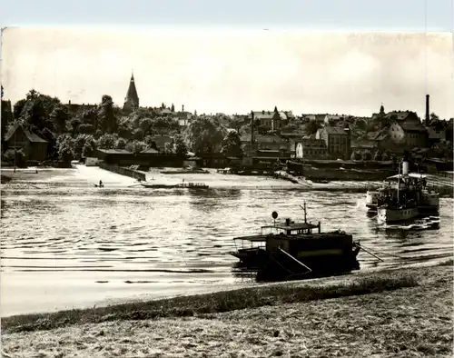 Riesa/Elbe, Blick von Promnitz -355758