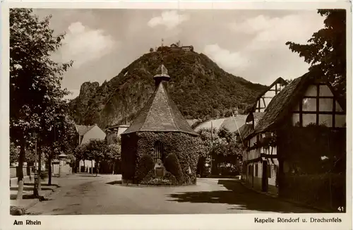 Kapelle Röndorf u. Drachenfels, Am Rhein -355994