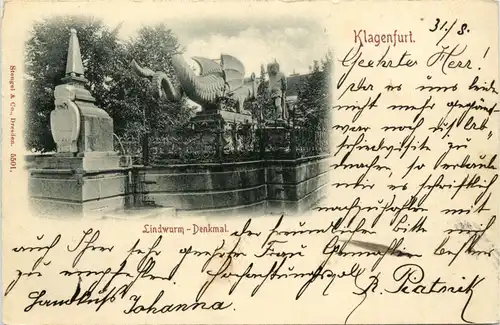 Klagenfurt, Lindwurm-Denkmal -356154