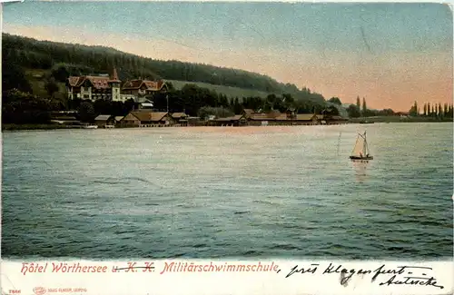 Klagenfurt, Hotel Wörthersee und militär-Schwimmschule -356174