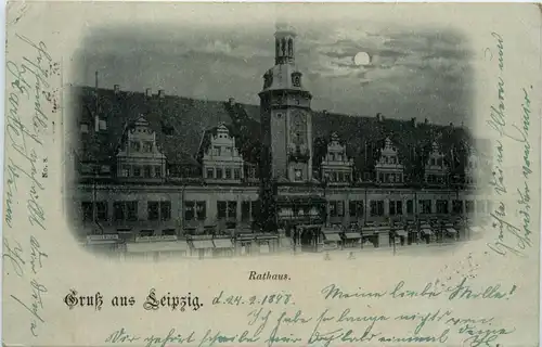 Gruss aus Leipzig - Rathaus -428564