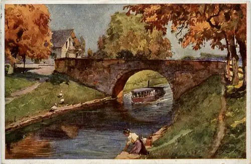 Klagenfurt, Dampfer loretto im Lendkanal -356984