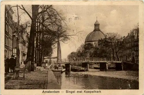 Amsterdam - Singel met Koepelkerk -428704