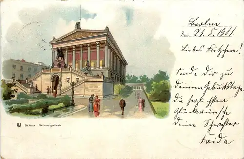 Berlin - Nationalgallerie - Litho -428260