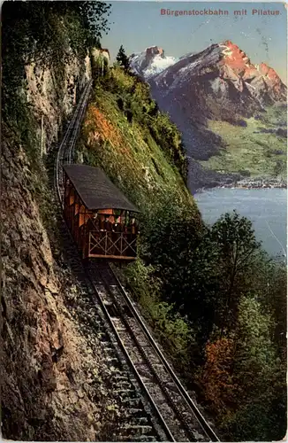 Bürgenstockbahn mit Pilatus -356586
