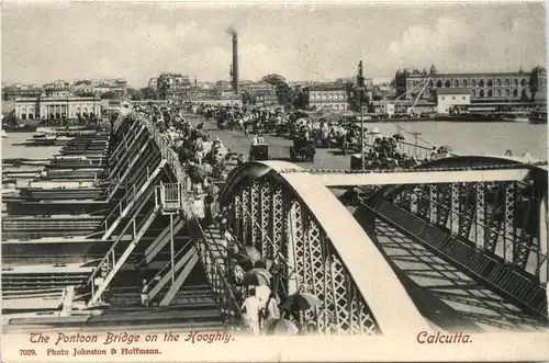Calcutta - Pontoon Bridge -74456