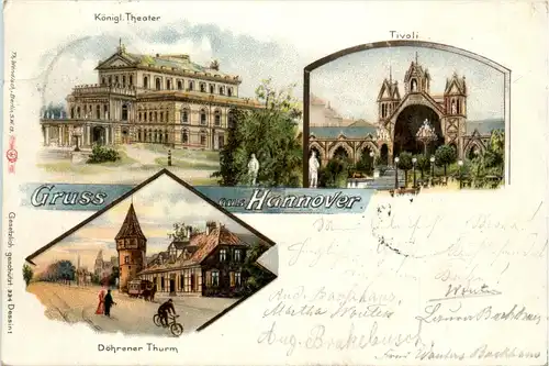 Gruss aus Hannover - Litho -428580