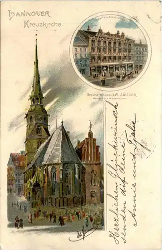 Hannover - Geschäftshaus Saltzer - Litho -428600