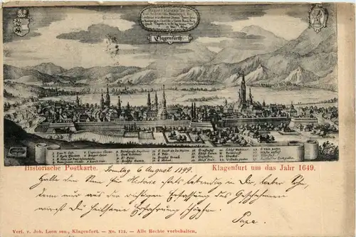 Klagenfurt um das Jahr 1649 -73830
