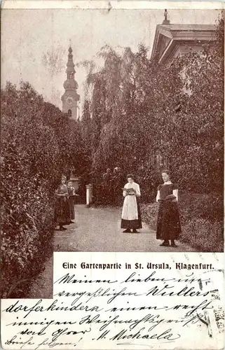 Klagenfurt, Eine Gartenpartie in St. Ursula -356908