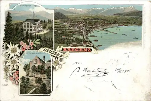 Gruss aus Bregenz - Litho -74150