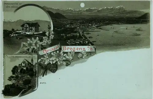 Gruss aus Bregenz - Litho -74134