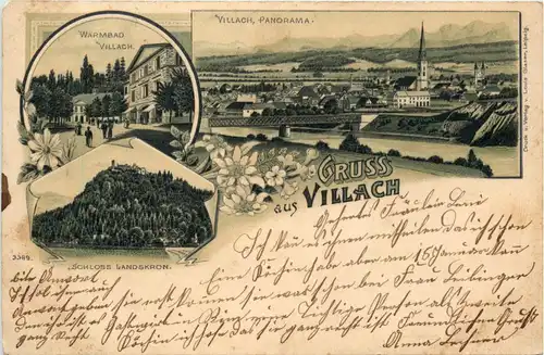 Gruss aus Villach - Litho -74100