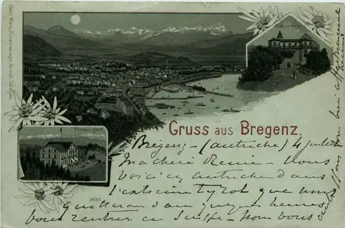 Gruss aus Bregenz - Litho -74154