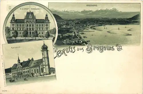 Gruss aus Bregenz - Litho -74140