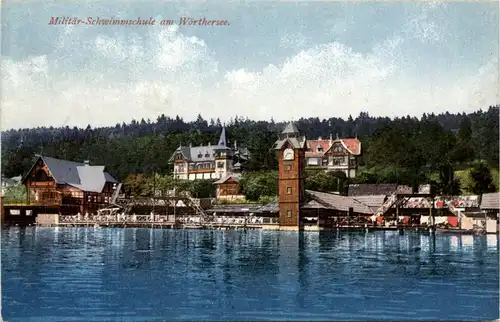 Klagenfurt, Wörthersee, Militärschwimmschule -356286