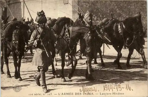 Armee des Indes - Lanciers Hindous -74354