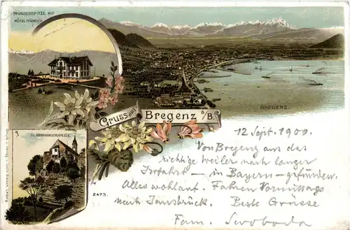 Gruss aus Bregenz - Litho -74152