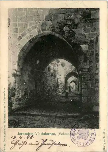Via Dolorosa Jerusalem 1898 -74594
