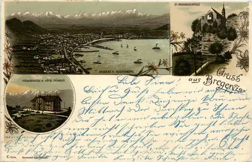 Gruss aus Bregenz - Litho -74138