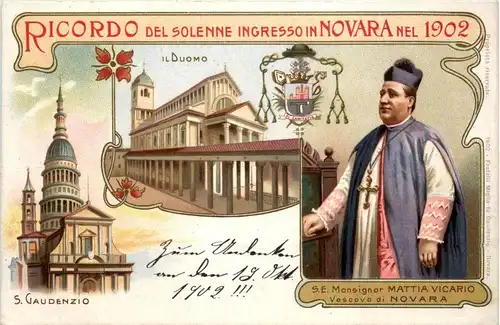 Ricordo del solenne ingresso in Novara nel 1902 -74940