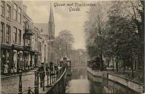 Gouda - Gouwe met Vischbanken -76290