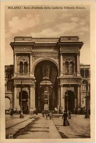 Milano - Arco d entrata della Galleria -74638