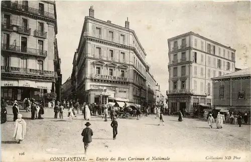 Constantine - Entree des Rues Cariman et Nationale -401364