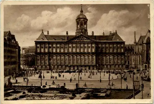 Amsterdam - Dam met Kon. Palais -75444