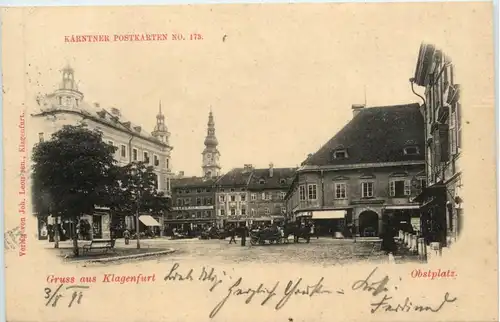 Gruss aus Klagenfurt - Obstplatz -76420
