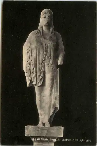Athenes - Temple statue -75742