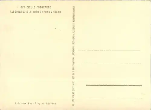 Oberammergau - Passionsspiele 1950 -76514