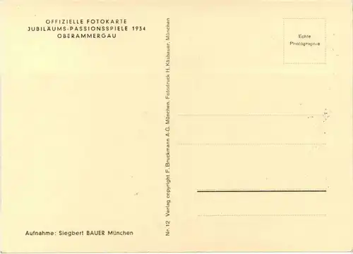 Oberammergau - Passionsspiele Rutz mit Autogramm -76524