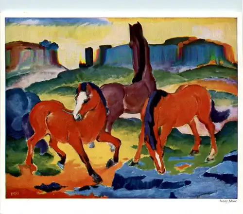 Künstlerkarte Franz Marc -76544