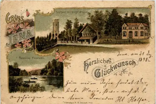 Gruss aus Jena - Litho -74228