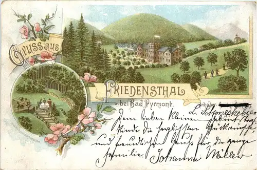 Friedensthal bei Pyrmont - Litho -74268