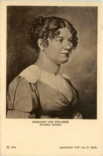 Marianne von Willemer - Goethe Freundinnen - Ackermann Kunstverlag -77882