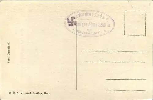 Eisbruch am Planferossferner - Stempel 3. Reich -77492